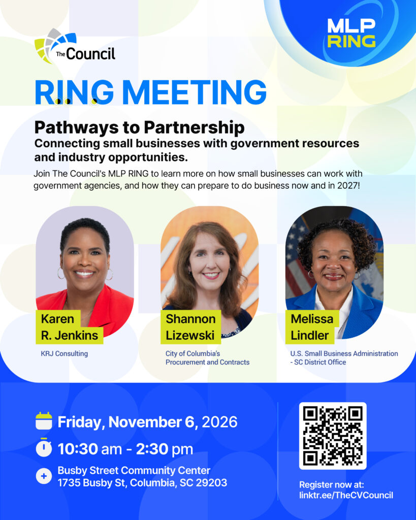 Pathways to Partnership event flyer with Karen R. Jenkins, Shannon Lizewski and Melissa Lindler. November 6, 2026, 10:30 a.m. to 2:30 p.m., Busby Street Community Center. All details are also provided in the event text.